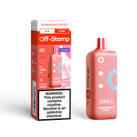 Off Stamp Cube 25K Pod Pomegranate Blast Disposable Vape - Black Coral
