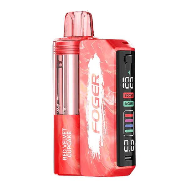 Foger Switch Pro 30K Kit Red Velvet Cupcake Disposable Vape - Black Coral 