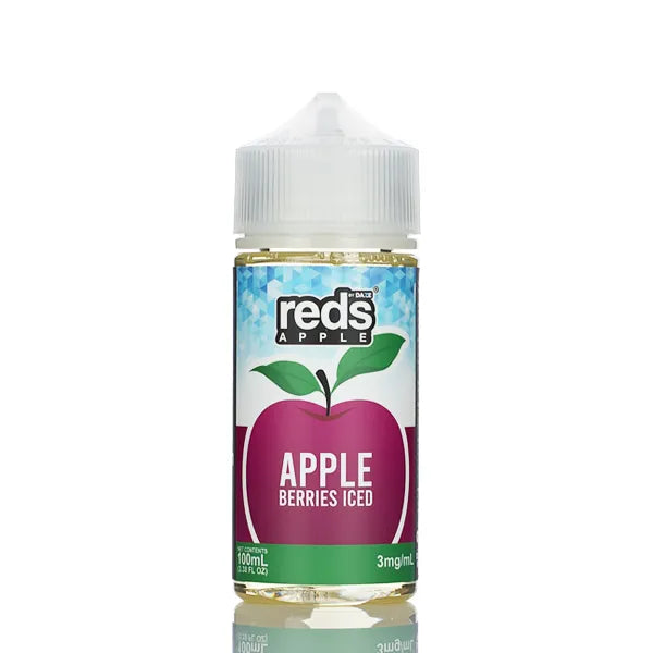 7 Daze - Reds Apple ICED eJuice Berries - 100ml - Black Coral