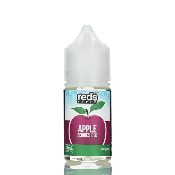 7 Daze Salt Series - Reds Apple Berries Iced- 30ml - Black Coral
