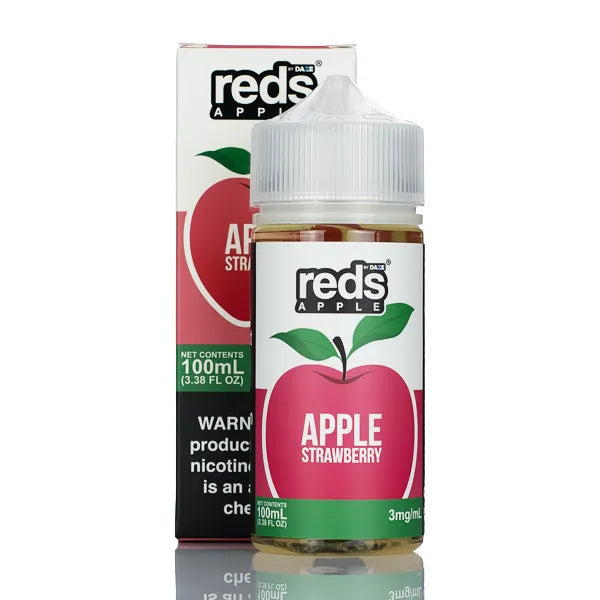 7 Daze - Reds Apple eJuice Strawberry - 100ml - Black Coral