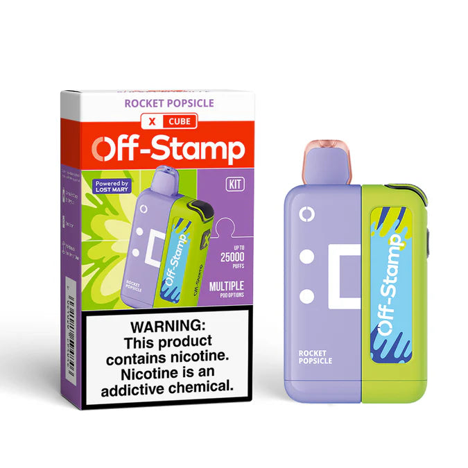 Rocket Popsicle Off Stamp X Cube 25K Kit - Black Coral