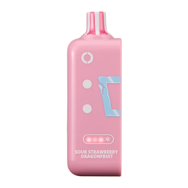 Off Stamp Cube 25K Pod Sour Strawberry Dragonfruit Disposable Vape - Black Coral