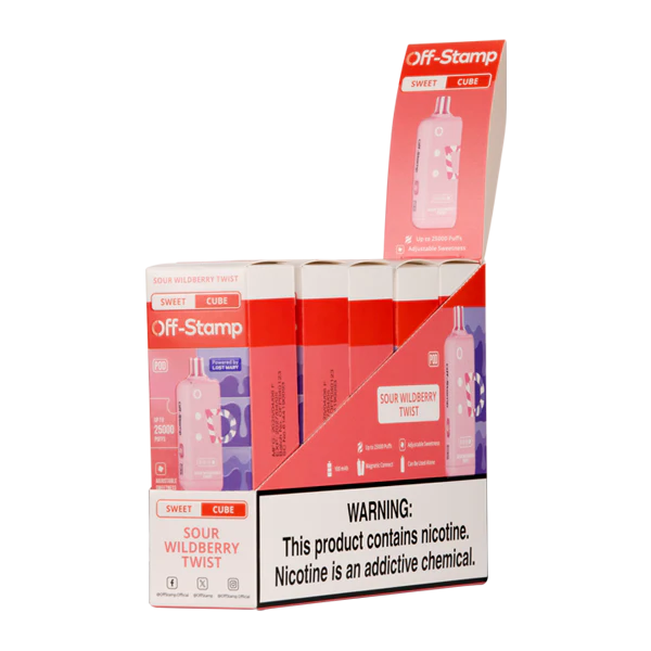 Sour Wildberry Twist Off Stamp Sweet Cube Pod - Black Coral