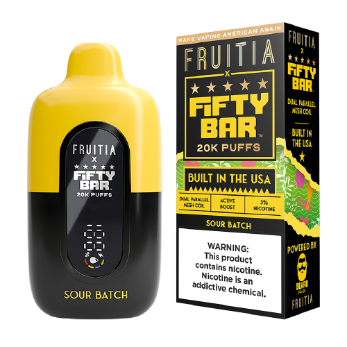Sour Batch Fruitia x Fifty Bar 20K - Black Coral