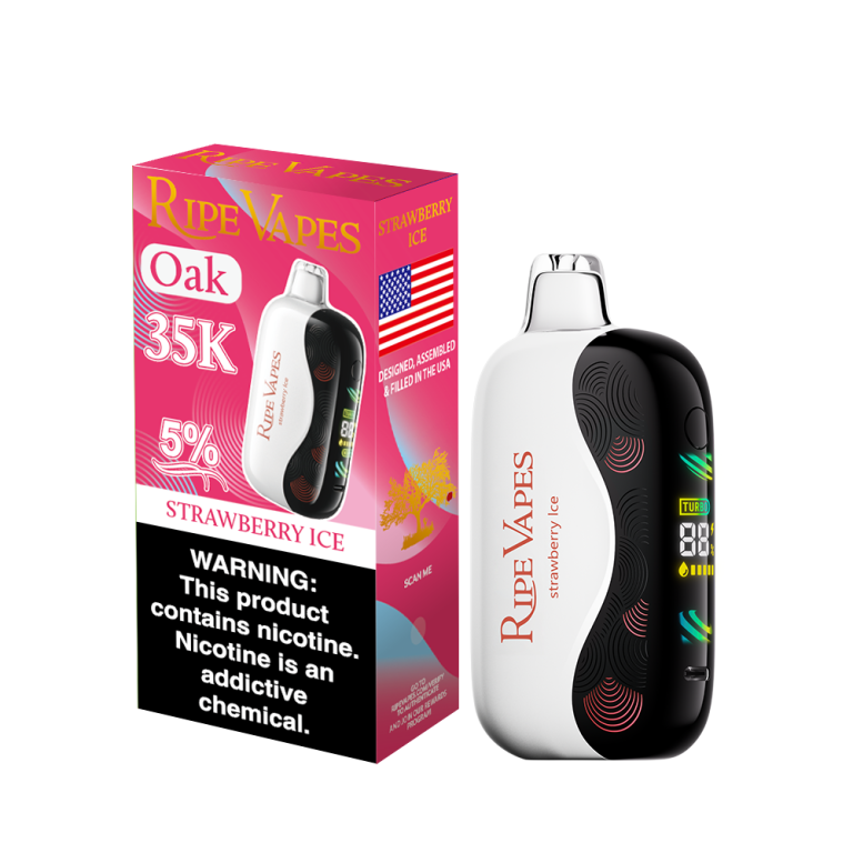 Strawberry Ice Ripe Vapes Oak 35K