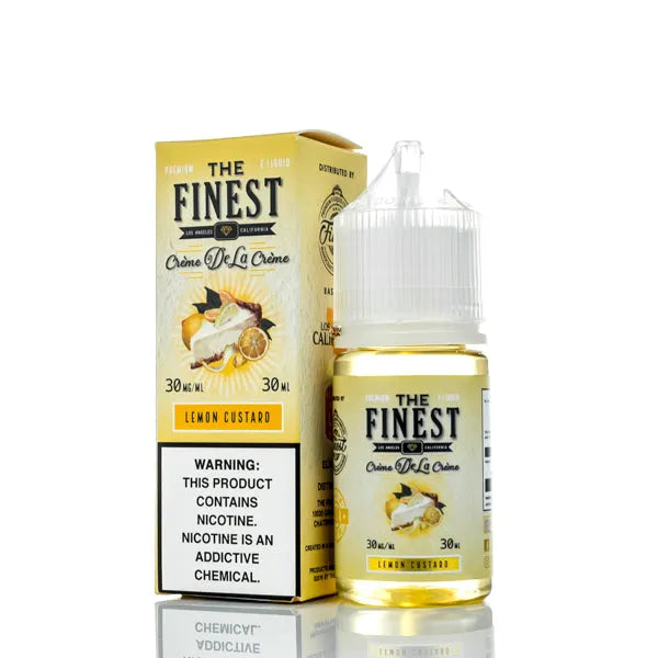 The Finest E-Liquid - Salt Nic Series - Creme De La Creme - Lemon Custard - 30ml - Black Coral