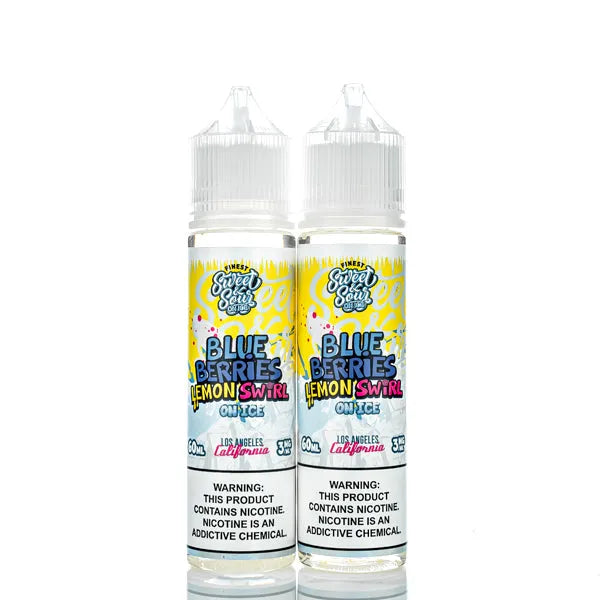 The Finest E-Liquid - Sweet & Sour - Blue Berries Lemon Swirl ICE - 120ml - Black Coral