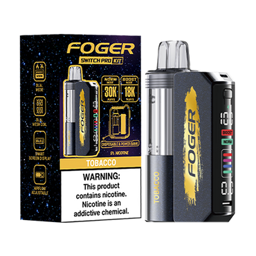 Tobacco Foger Switch Pro 30K Kit - Black Coral