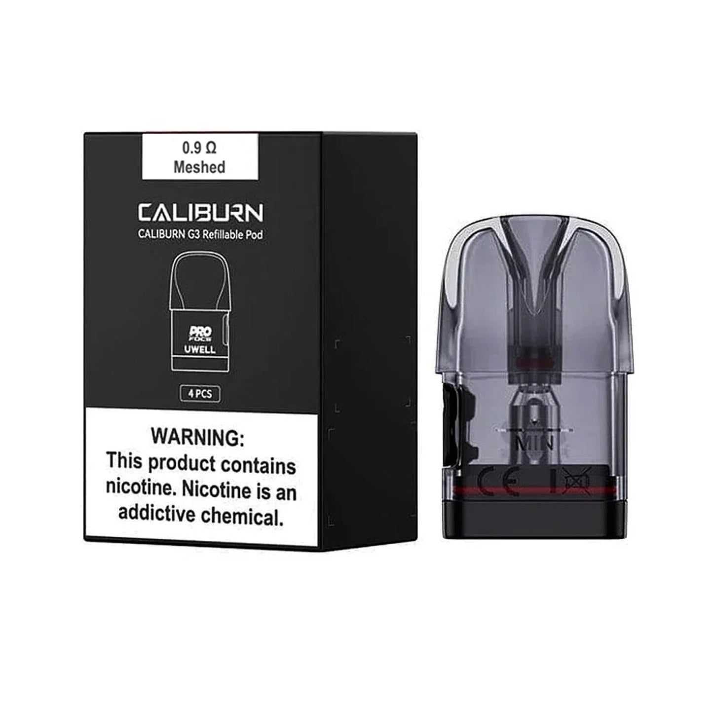 Caliburn G3 2.5ML Replacement Pod - 4 Count - Black Coral