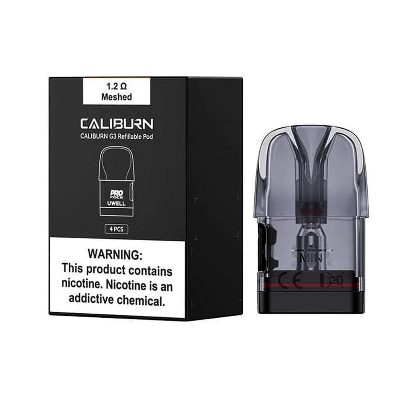 Caliburn G3 2.5ML Replacement Pod - 4 Count - Black Coral