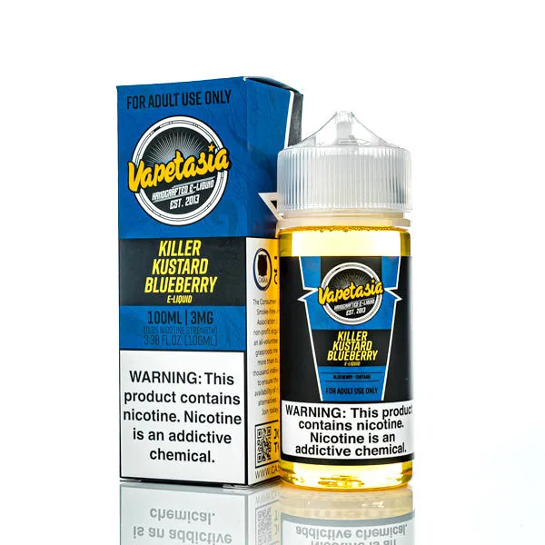 Vapetasia - Killer Kustard Blueberry - 100ml - Black Coral