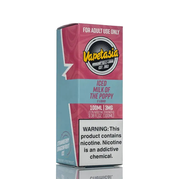 Vapetasia - ICED Milk Of The Poppy - 100ml - Black Coral