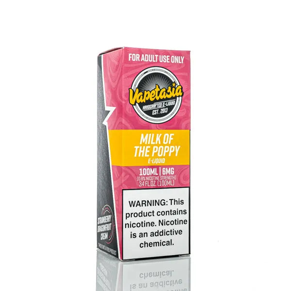 Vapetasia - Milk Of The Poppy - 100ml - Black Coral
