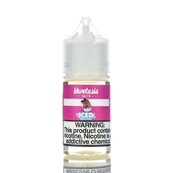 Vapetasia E-Juice Salts - ICED Straw Guaw - 30ml - Black Coral