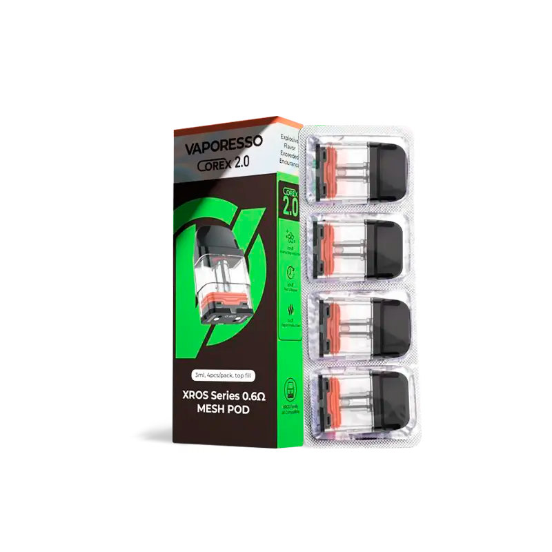 Vaporesso XROS Corex 2.0 Replacement Pods 4 Pack - Black Coral