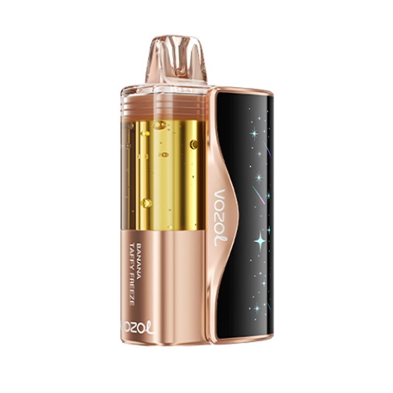 Vozol Mega 50K Banana Taffy Freeze Disposable Vape - Black Coral