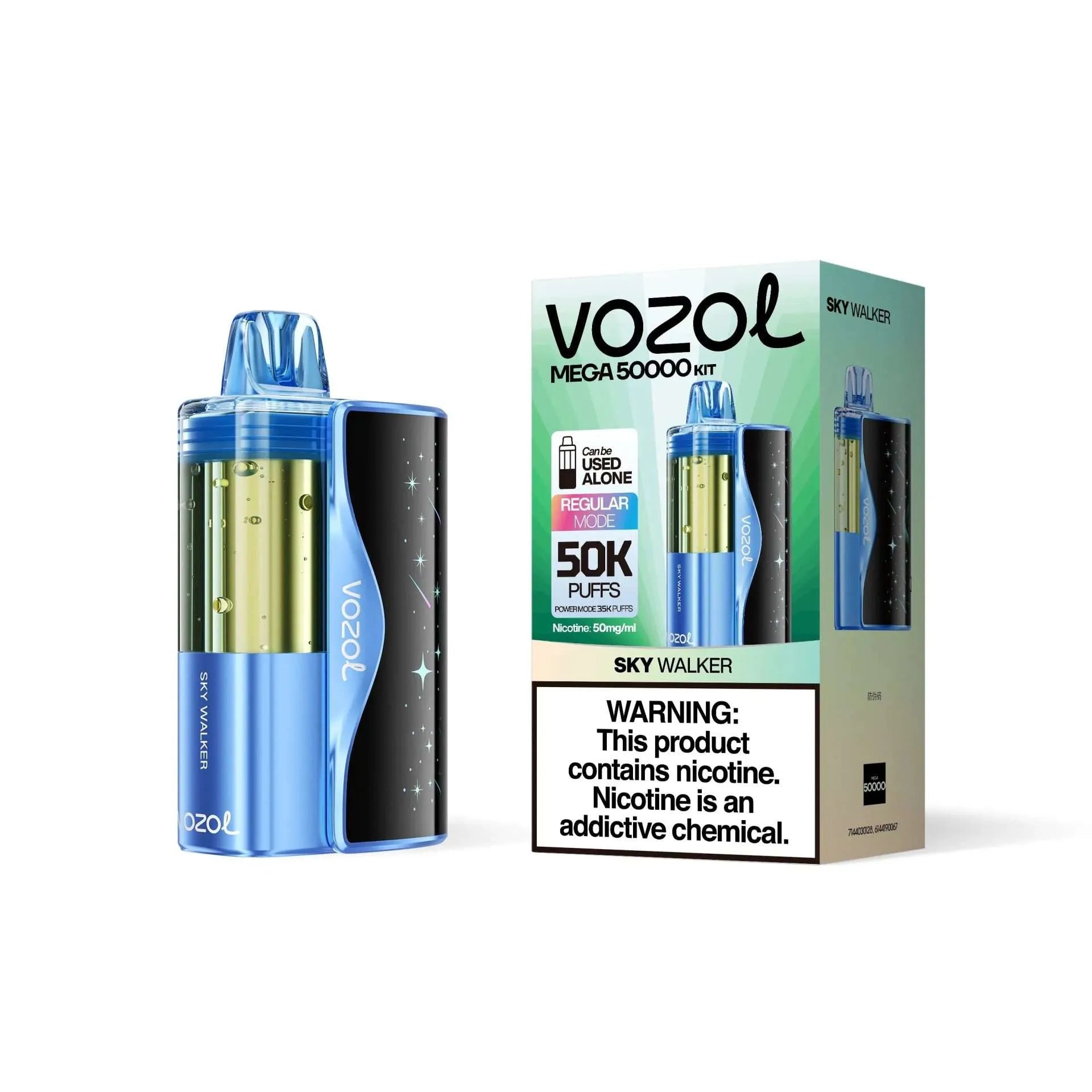 Vozol Mega 50K Sky Walker Disposable Vape - Black Coral