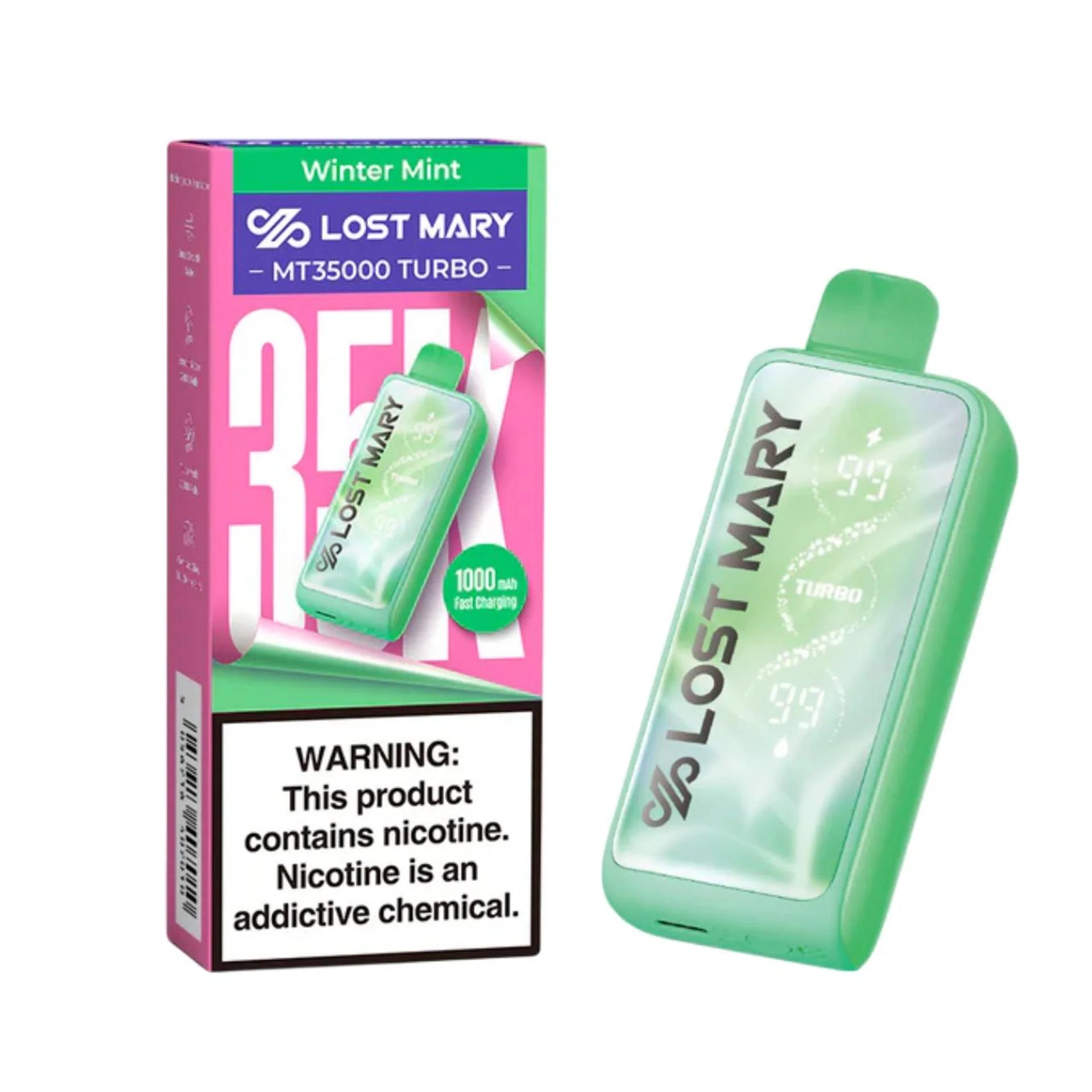Winter Mint - Lost Mary MT35000 Turbo | Online Vape Shop Winter Mint - Lost Mary MT35000 Turbo | Online Vape Shop