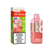 Off-Stamp X-Cube Crystal 35K Pod Bangin Strawberry Disposable Vape - Black Coral