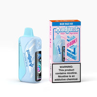 Blue Razz Ice Adjust MyRusher 40K Disposable Vape Packaging 