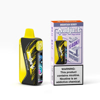 Mountain Berry Adjust MyRusher 40K Disposable Vape Packaging 