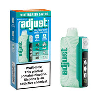 Wintergreen Savers Adjust MySweet 40K Disposable Vape Packaging