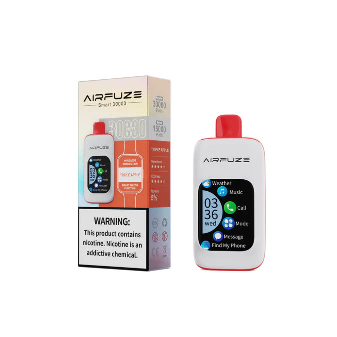 Triple Apple AirFuze Smart 30000 disposable vape packaging 