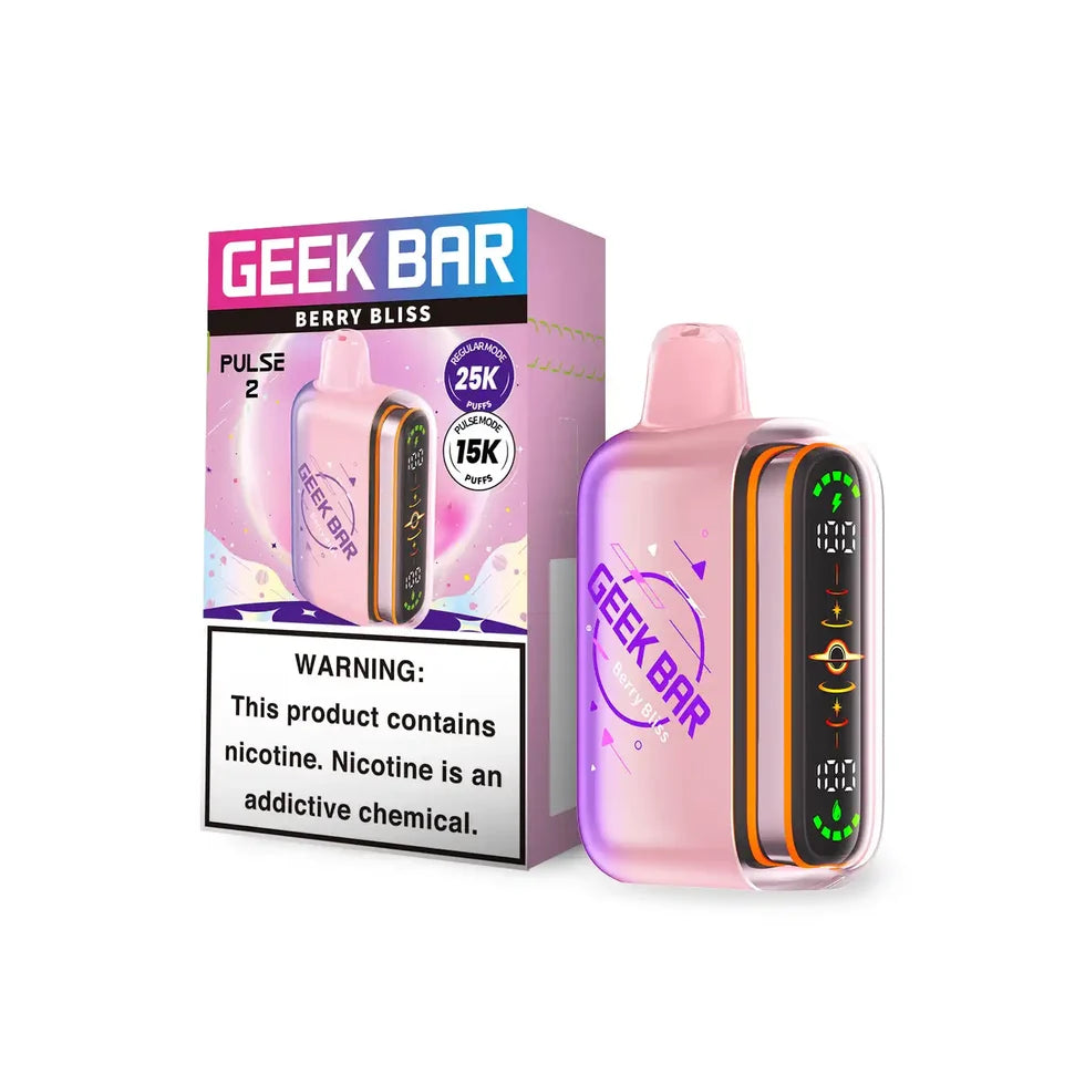 Berry Bliss Geek Bar Pulse 15000 Disposable Vape Packaging
