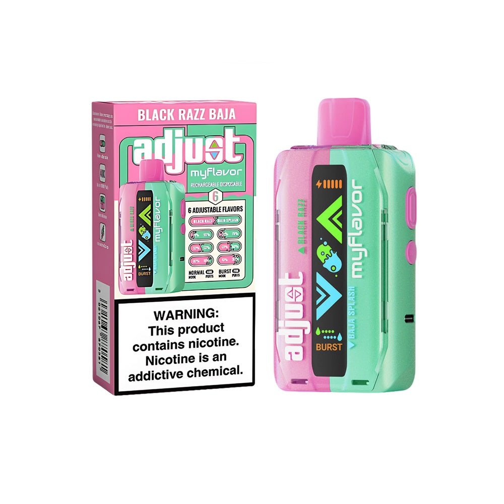 black razz baja adjust myflavor 40k puffs box | Online Vape Shop
