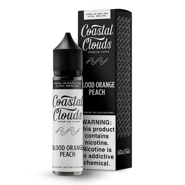 Blood Orange Peach Coastal Clouds 60ml E-Liquid Packaging