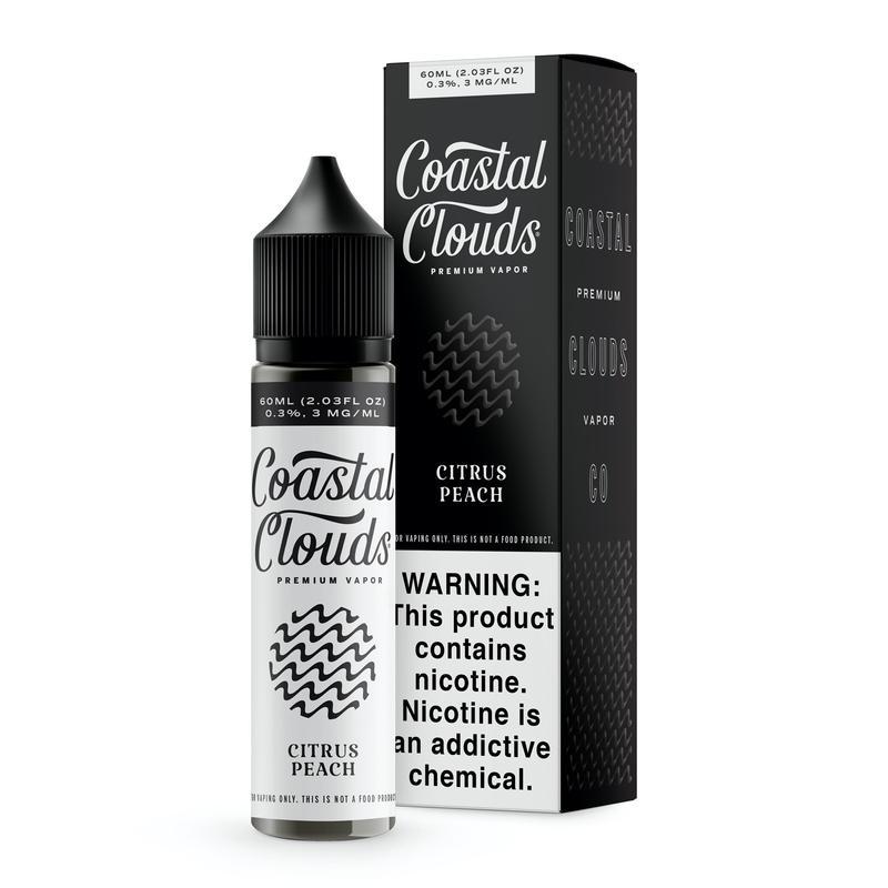 Citrus Peach Coastal Clouds 60ml E-Liquid Packaging