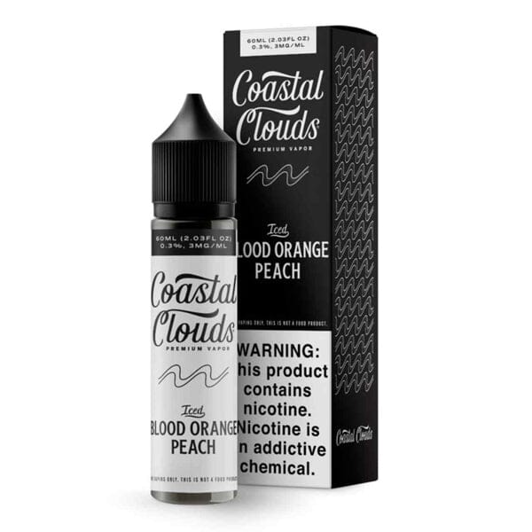 Iced Blood Orange Peach Coastal Clouds 60ml E-Liquid Packaging