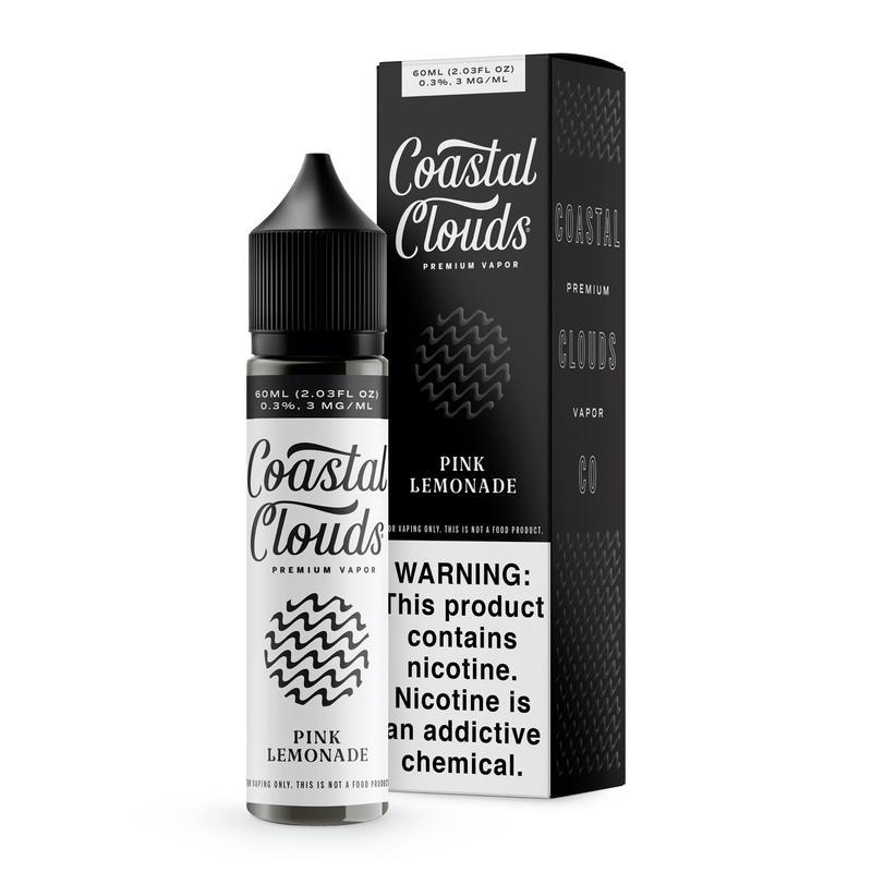 Pink Lemonade Coastal Clouds 60ml E-Liquid Packaging