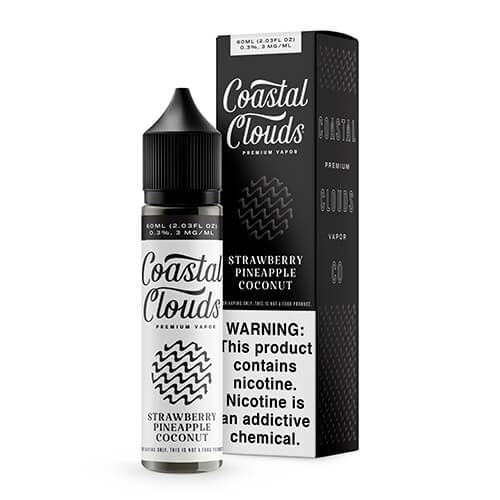 Strawberry Pineapple Coconut Coastal Clouds 60ml E-Liquid Packaging
