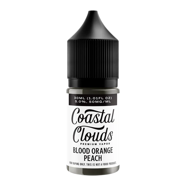 Blood Orange Peach E-Liquid - Coastal Clouds Salt Nic 30ml