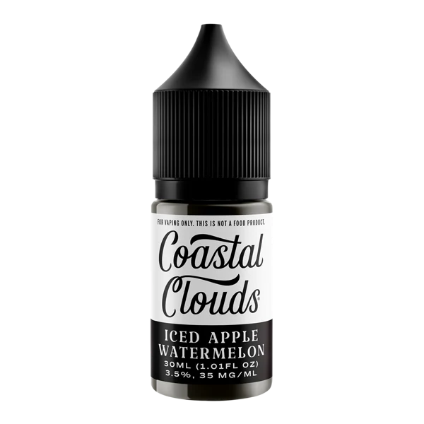 Ice Apple Watermelon E-Liquid - Coastal Clouds Salt Nic 30ml