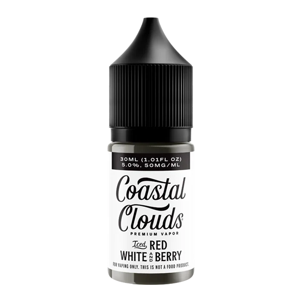 Iced Red White and Berry E-Liquid - Coastal Clouds Salt Nic 30ml