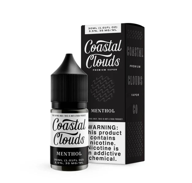 Menthol Coastal Clouds Salt Nic 30ml E-Liquid Packaging
