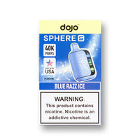 Blue Razz Ice Dojo Sphere S 40K disposable vape packaging