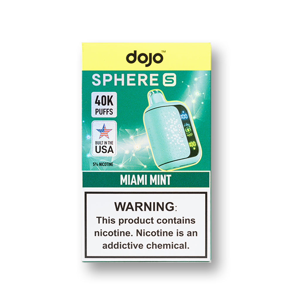 Miami Mint Dojo Sphere S 40K disposable vape packaging