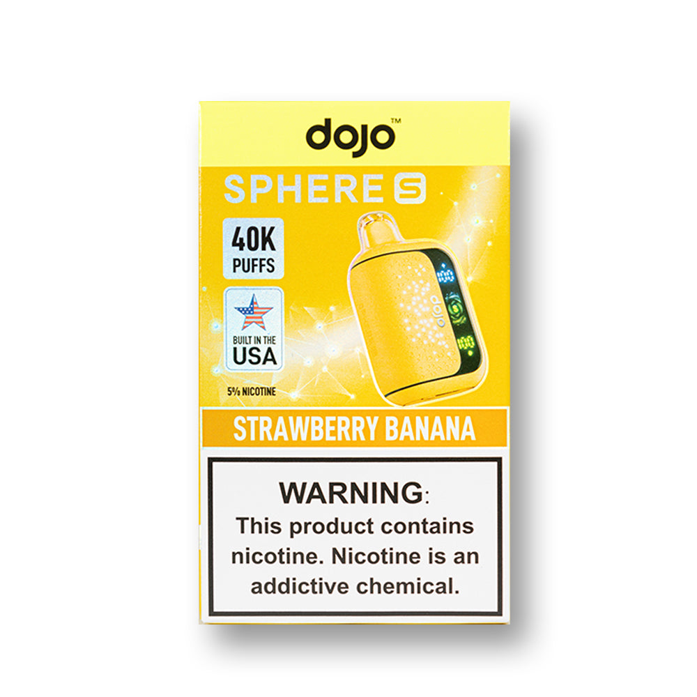 Strawberry Banana Dojo Sphere S 40K disposable vape packaging