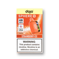 Strawberry Ice Dojo Sphere S 40K disposable vape packaging