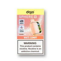 White Gummy Dojo Sphere S 40K disposable vape packaging