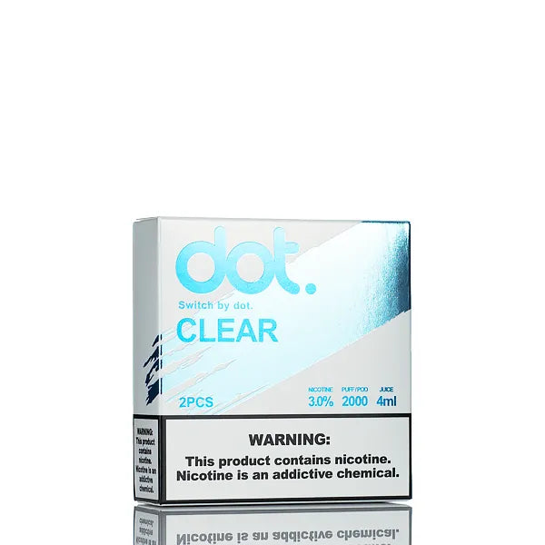 Clear - dotMod Switch By dot. Disposable 2000 Puffs Pre-Filled Pods 
