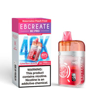Watermelon Peach Frost EBCREATE BC Pro 40K Disposable Vape Packaging 