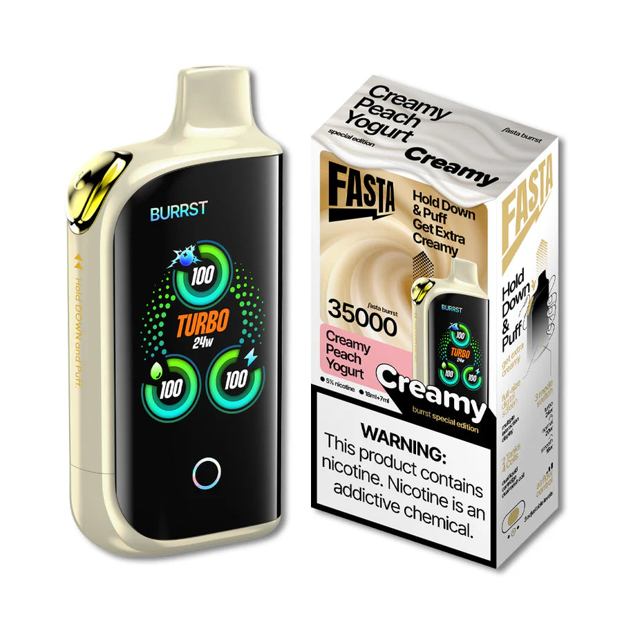 Creamy Peach Yogurt Fasta Burrst 35000 (Creamy Edition) - Black Coral