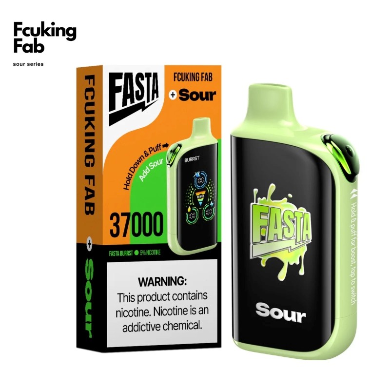 Fcuking Fab FASTA Burrst 37000 Disposable Vape Packaging 