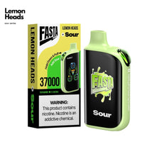Lemon Heads FASTA Burrst 37000 Disposable Vape Packaging 
