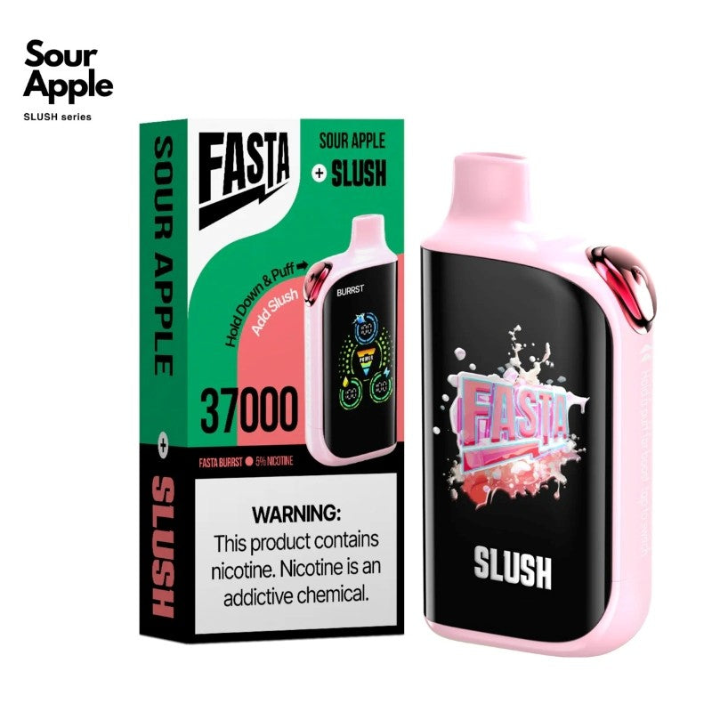 Sour Apple FASTA Burrst 37000 Disposable Vape Packaging 